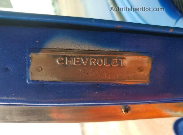 C56K019895 1956 CHEVROLET ALL OTHER Two Tone Vista de la etiqueta del VIN