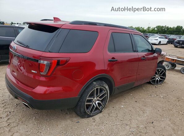 1FM5K8GT3GGC70805 2016 FORD EXPLORER Red Առջևի աջ
