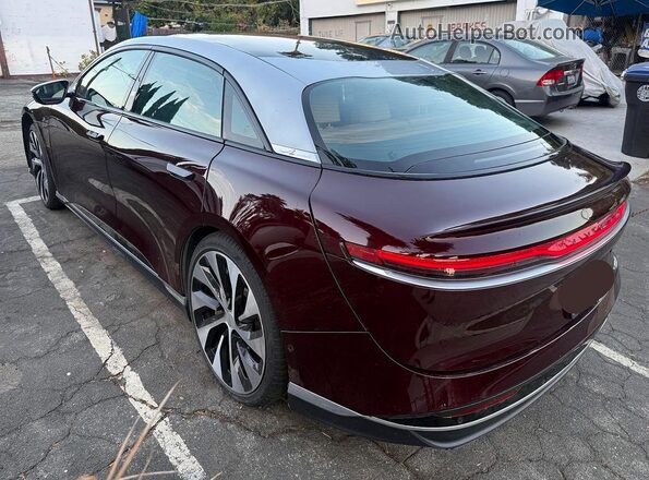 50EA1GBA8NA005072 2022 LUCID AIR Burgundy Առջևի աջ