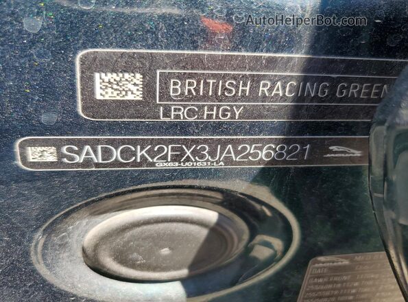 SADCK2FX3JA256821 2018 JAGUAR F-PACE Black Սալոնի 360 աստիճան տեսք