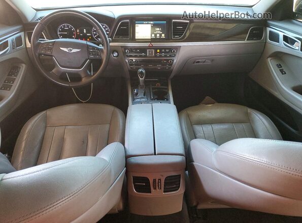 KMHGN4JE6HU166511 2017 GENESIS G80 Black ხელსაწყოთა პანელის ხედი