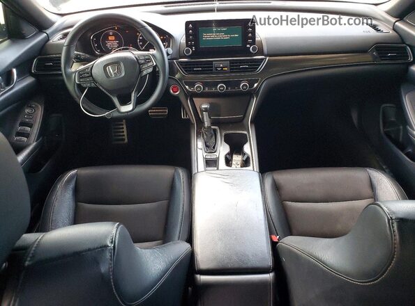 1HGCV1F35JA068779 2018 HONDA ACCORD Black ხელსაწყოთა პანელის ხედი