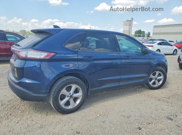 2FMPK3G95HBC52282 2017 FORD EDGE Blue Передня права чверть