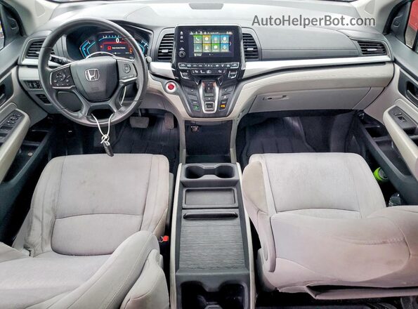 5FNRL6H56JB033217 2018 HONDA ODYSSEY Gray Widok zestawu wskaźników