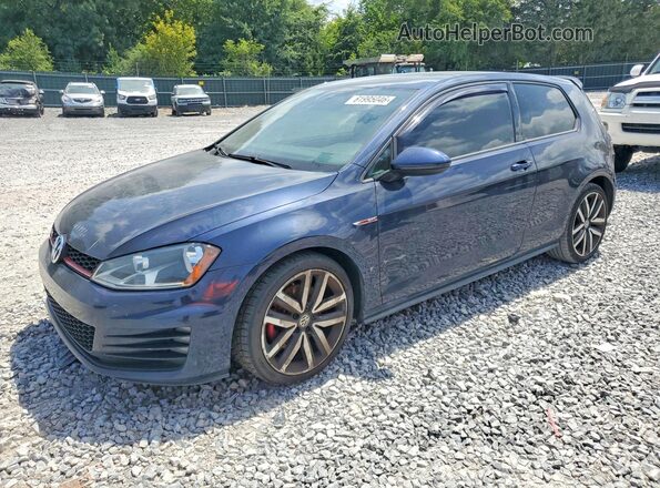 3VWYT7AUXGM068315 2016 VOLKSWAGEN GTI Blue Հետևի ձախ