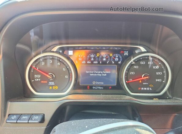 3GCUYHEL0MG186281 2021 CHEVROLET SILVERADO Red Widok tylnych siedzeń