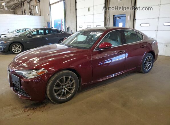 ZARFAEDN8H7558407 2017 ALFA ROMEO GIULIA Maroon Tył lewy