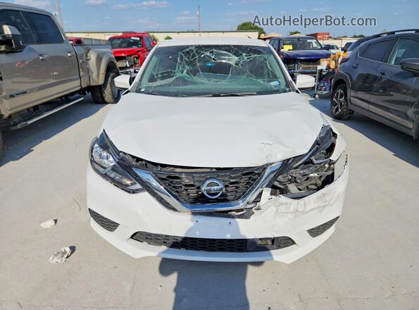 3N1AB7AP8KY340026 2019 NISSAN SENTRA White Vista trasera