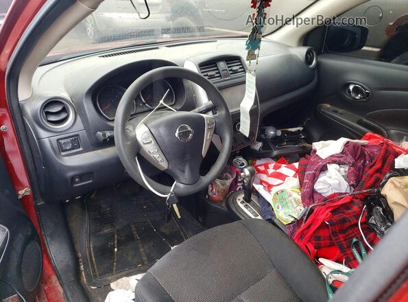 3N1CN7AP0JL883267 2018 NISSAN VERSA Burgundy Սարքավորումների վահանակի տեսք