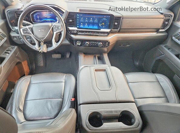 1GCUDEE81PZ129419 2023 CHEVROLET SILVERADO White Вид щитка приладів