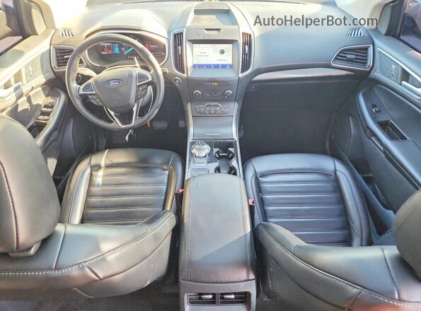 2FMPK3J91LBA46524 2020 FORD EDGE Blue Instrument cluster view