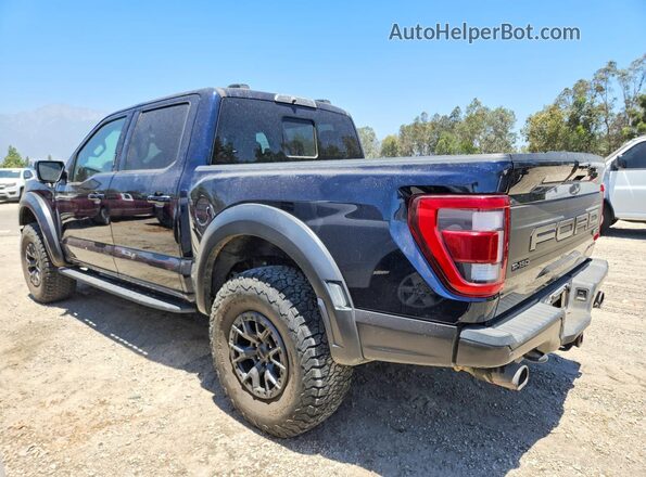 1FTFW1RG0NFC21018 2022 FORD F150 Blue Trasero derecho