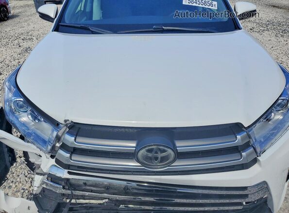 5TDZZRFH9KS304166 2019 TOYOTA HIGHLANDER White Вид підкапотного простору