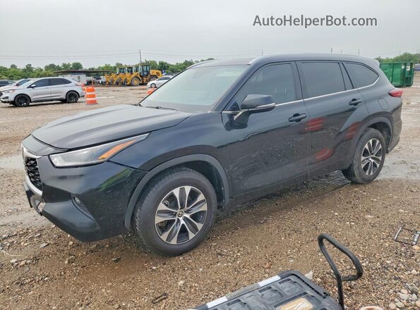 5TDGZRAH1MS039907 2021 TOYOTA HIGHLANDER Черный Задняя левая четверть
