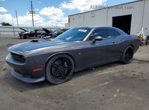 2C3CDZFJ9KH719479 2019 DODGE CHALLENGER Серый Задняя левая четверть