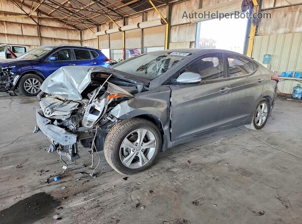 KMHDH4AE2GU481962 2016 HYUNDAI ELANTRA Серый Задняя левая четверть