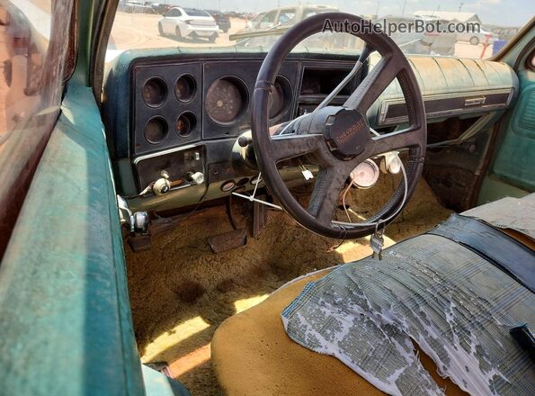 CCL348J102096 1978 CHEVROLET PICKUP Green Vista del cuadro de instrumentos