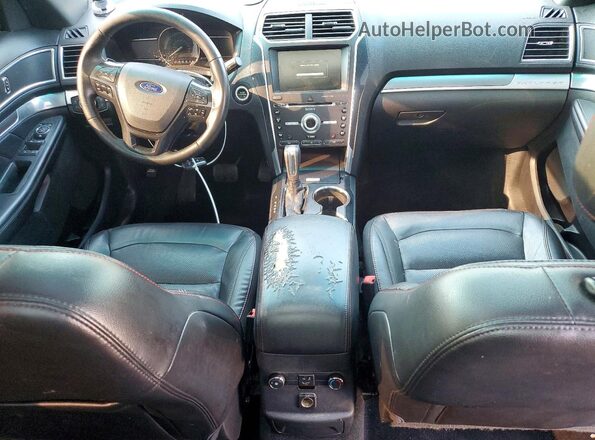 1FM5K8GT1GGC89384 2016 FORD EXPLORER Black Սարքավորումների վահանակի տեսք