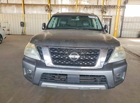 JN8AY2NF3H9304716 2017 NISSAN ARMADA Gray Rear view