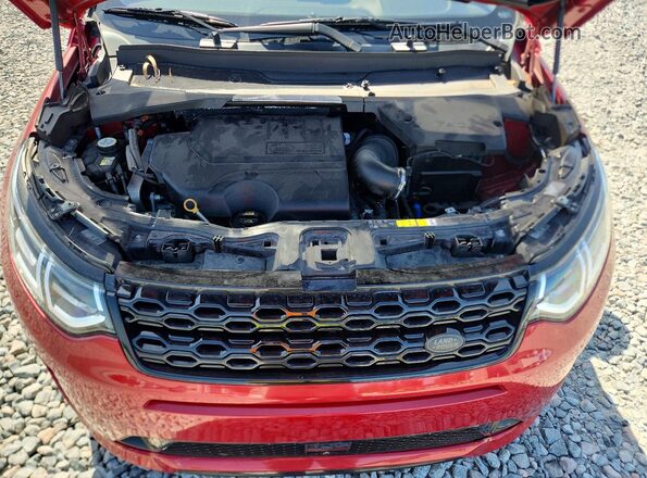 SALCT2FX5MH904107 2021 LAND ROVER DISCOVERY Red VIN կոդի պիտակի տեսք