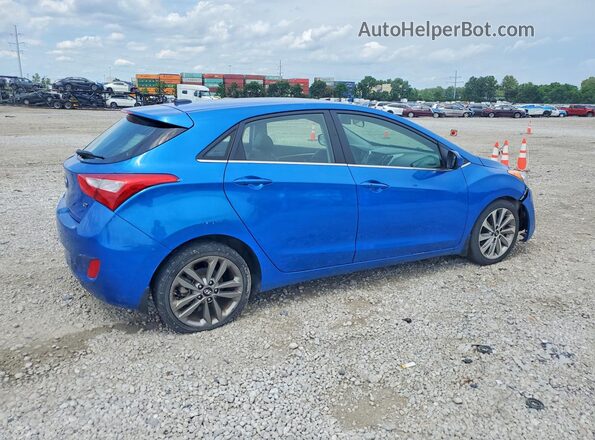 KMHD35LH5HU355138 2017 HYUNDAI ELANTRA Blue Задня права чверть