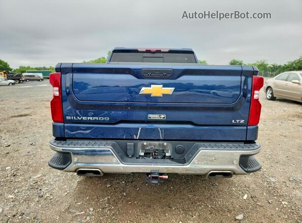 3GCUYGEL7NG168582 2022 CHEVROLET SILVERADO Blue Սալոնի դիմացի տեսք