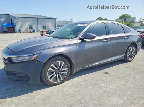 1HGCV3F46JA011396 2018 HONDA ACCORD Gray Հետևի ձախ