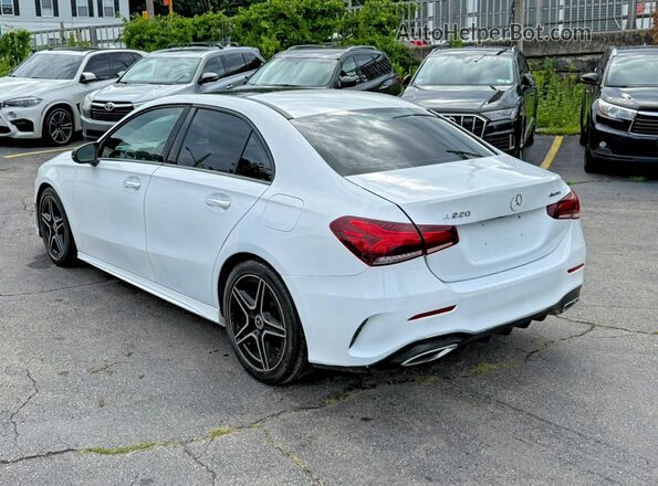 WDD3G4FB4KW023764 2019 MERCEDES-BENZ A-CLASS Белый Задняя правая четверть