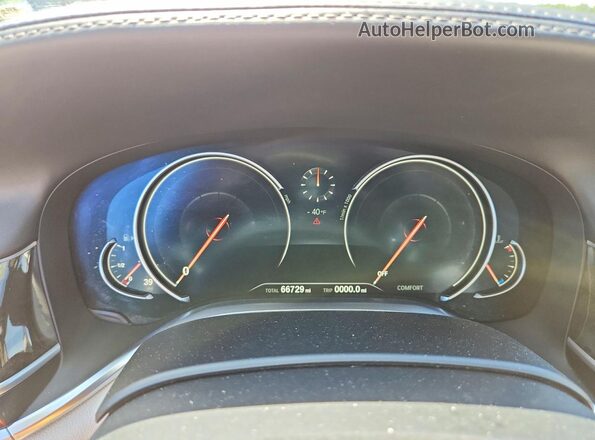 WBA7F2C53GG420172 2016 BMW 7 SERIES Gray Vista de los asientos traseros
