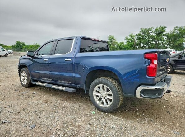 3GCUYGEL7NG168582 2022 CHEVROLET SILVERADO Blue Հետևի աջ