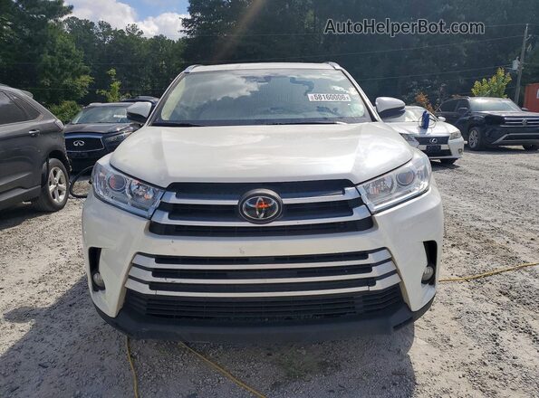 5TDKZRFHXKS561497 2019 TOYOTA HIGHLANDER White Вид ззаду