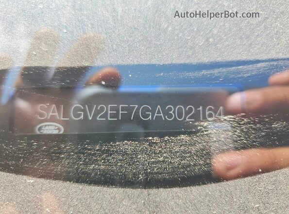 SALGV2EF7GA302164 2016 LAND ROVER RANGE Black VIN კოდის სტიკერის ხედი