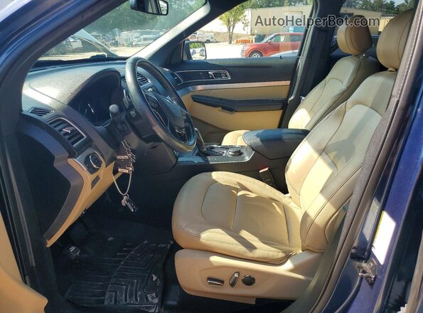 1FM5K8D80HGC60198 2017 FORD EXPLORER Blue Առջևի վահանակի տեսք