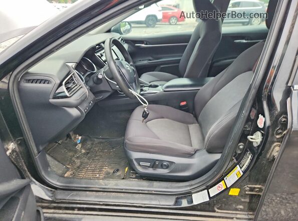 4T1B11HK2KU742490 2019 TOYOTA CAMRY Black წინა პანელის ხედი