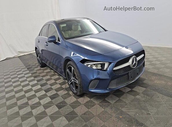 W1K3G4EB0NJ353212 2022 MERCEDES-BENZ A Blue Задня ліва чверть