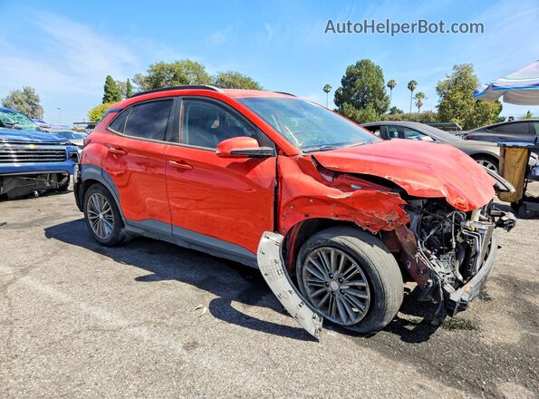 KM8K22AA6KU200782 2019 HYUNDAI KONA Orange წინა ხედი