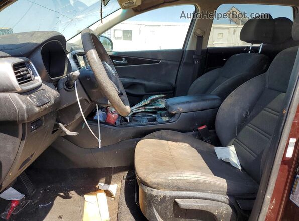 5XYPGDA54LG621932 2020 KIA SORENTO Burgundy Dashboard view