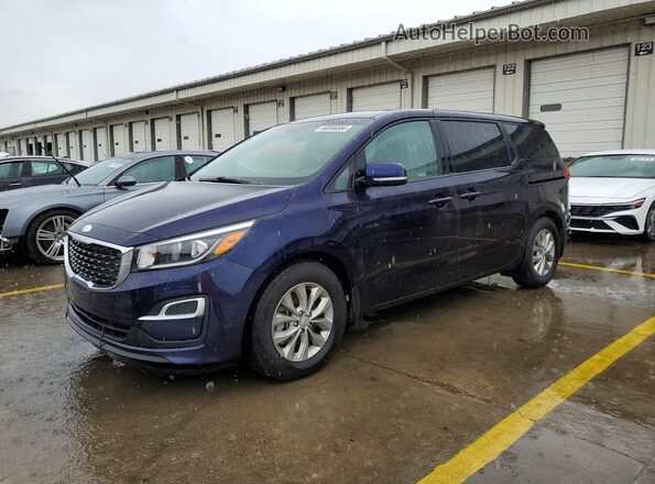 KNDMB5C19K6538516 2019 KIA SEDONA Blue Tył lewy
