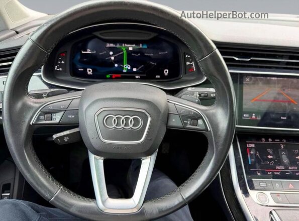 WA1LXAF71MD017482 2021 AUDI Q7 White უკანა სალონის ხედი