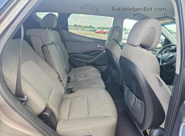 5XYZT3LB2GG357682 2016 HYUNDAI SANTA Beige Widok komory silnika
