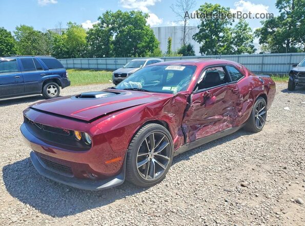 2C3CDZFJ4HH665419 2017 DODGE CHALLENGER Maroon Rear left