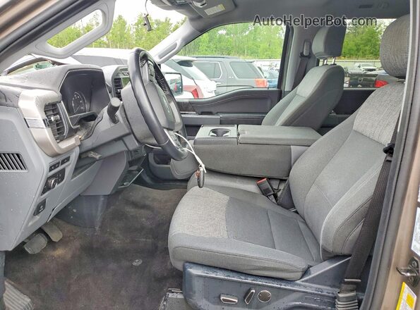 1FTEW1EP3MKD47591 2021 FORD F150 Tan წინა სალონის ხედი