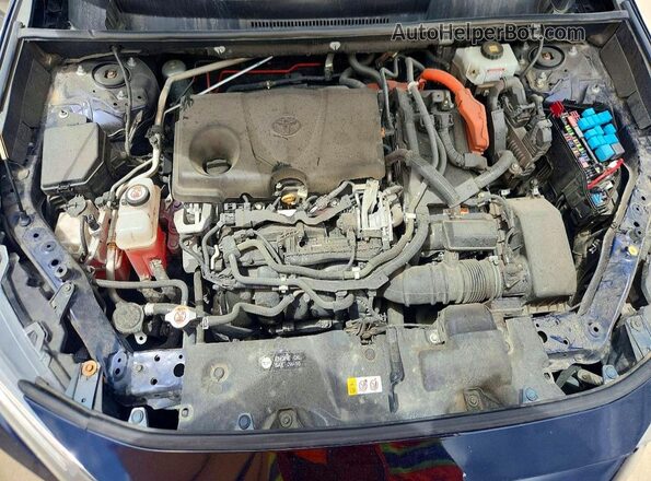 2T3RWRFVXLW047923 2020 TOYOTA RAV4 Blue ძრავის განყოფილების ხედი