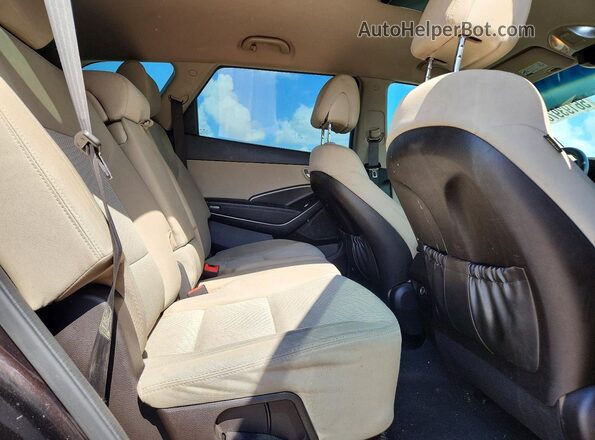 KM8SM4HF3HU178160 2017 HYUNDAI SANTA FE Brown Շարժիչի բաժամունքի տեսք
