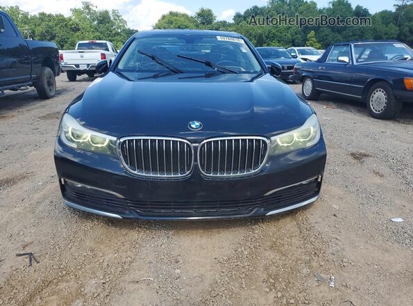WBA7E2C55HG740100 2017 BMW 7 SERIES Black Widok z tyłu