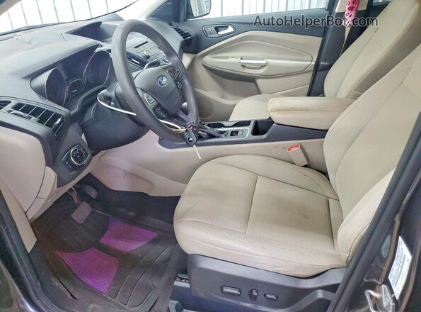 1FMCU0GD9HUB90908 2017 FORD ESCAPE Gray Вид панелі приладів
