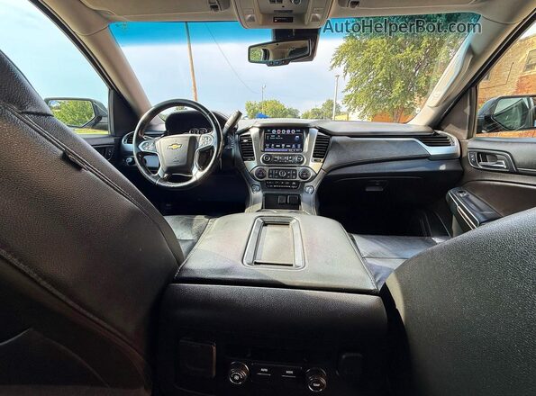 1GNSKHKC6KR275841 2019 CHEVROLET SUBURBAN Gray უკანა სავარძლების ხედი