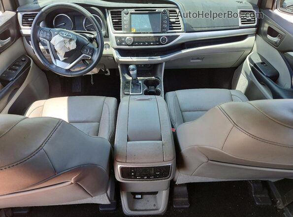 5TDKZRFHXJS549736 2018 TOYOTA HIGHLANDER Gray Instrument cluster view