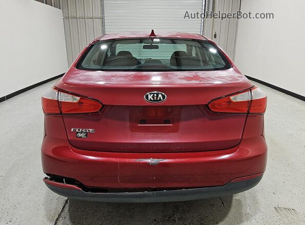 KNAFK4A64G5562377 2016 KIA FORTE Red 