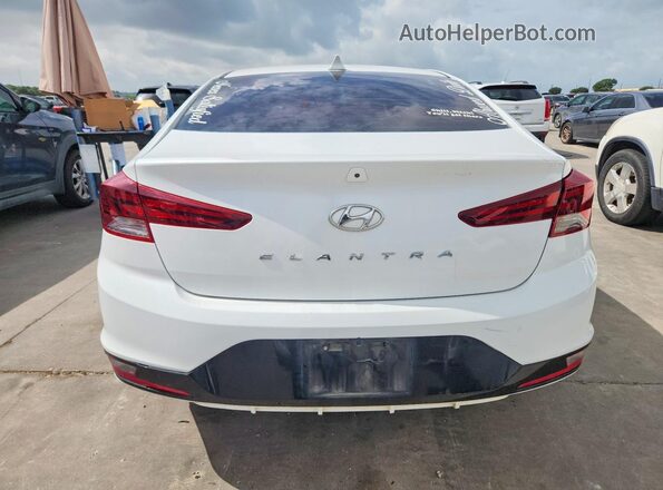 5NPD84LF0KH475302 2019 HYUNDAI ELANTRA White Front interior view